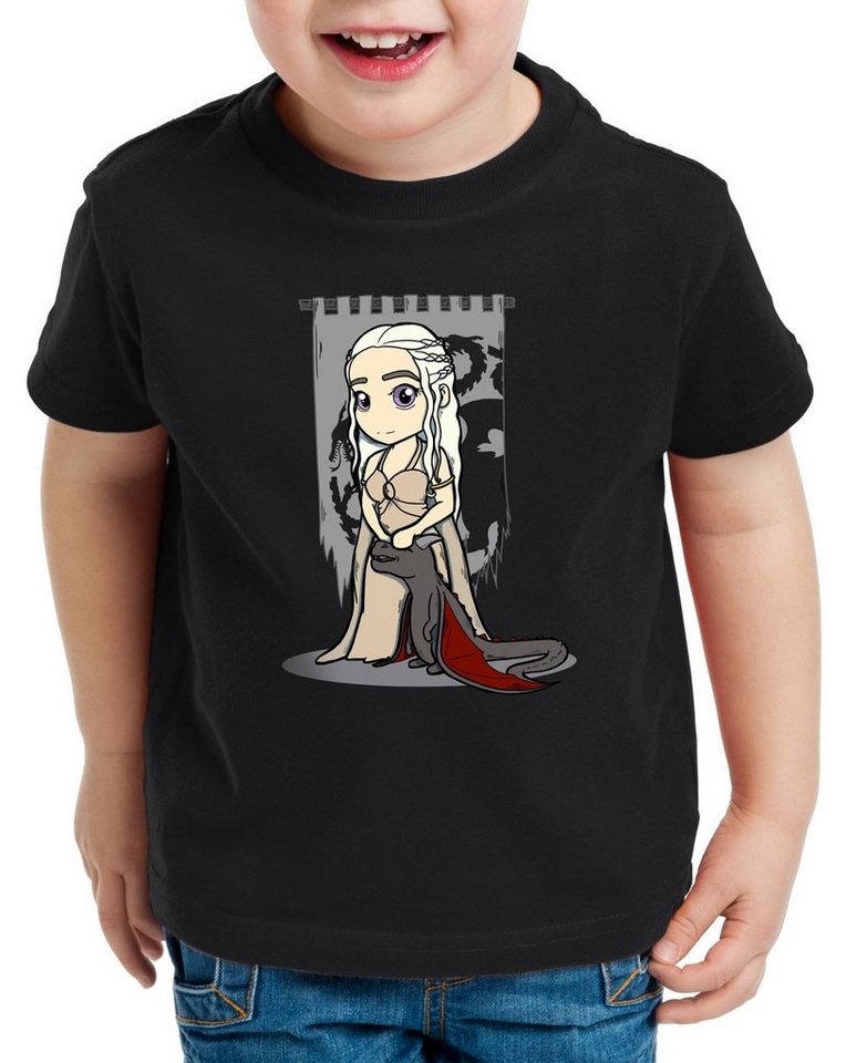 style3 Print-Shirt Kinder T-Shirt Mutter der Drachen chibi daenerys targaryen von style3