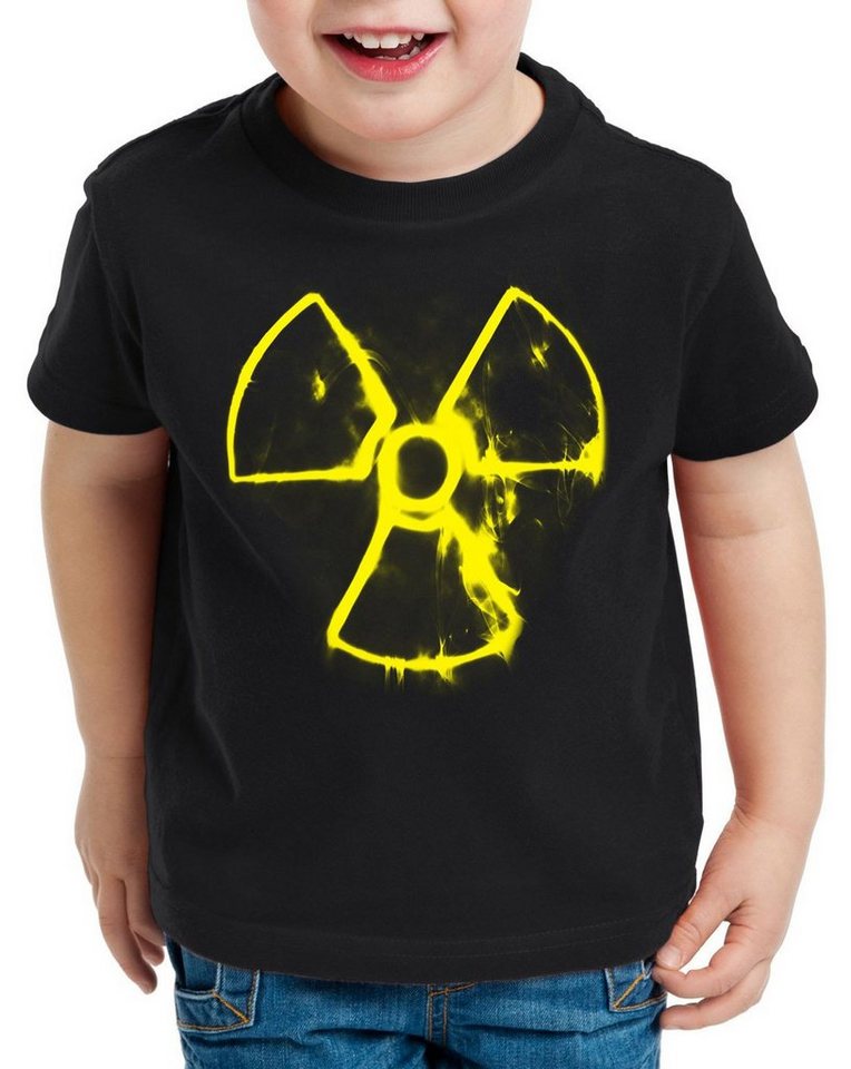 style3 Print-Shirt Kinder T-Shirt Nuclear Smoke nein danke akw atomkraft von style3