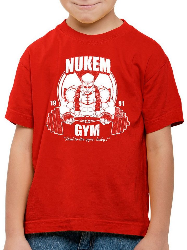 style3 Print-Shirt Kinder T-Shirt Nuke Gym ego shooter dos doom baby von style3