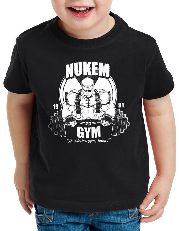 style3 Print-Shirt Kinder T-Shirt Nuke Gym ego shooter dos doom baby von style3