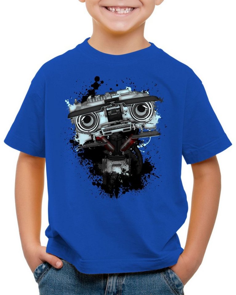 style3 Print-Shirt Kinder T-Shirt Nummer 5 johnny fünf roboter short circuit von style3