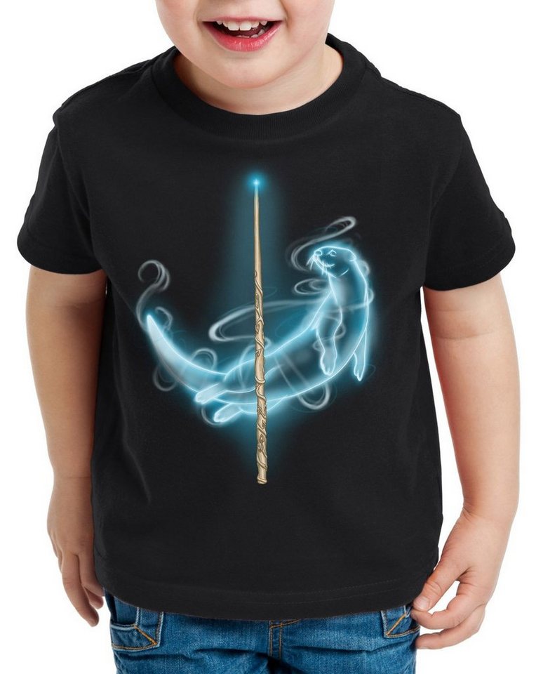 style3 Print-Shirt Kinder T-Shirt Patronus Hermine potter schule zauberei magic harry von style3