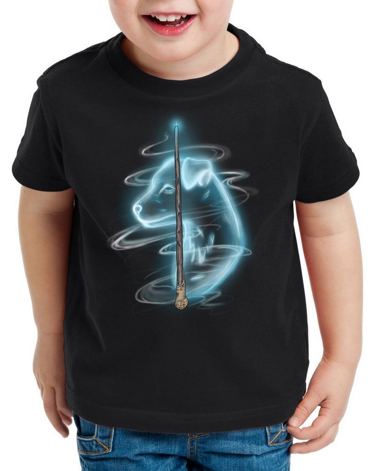 style3 Print-Shirt Kinder T-Shirt Patronus Ron potter schule zauberei magic harry von style3