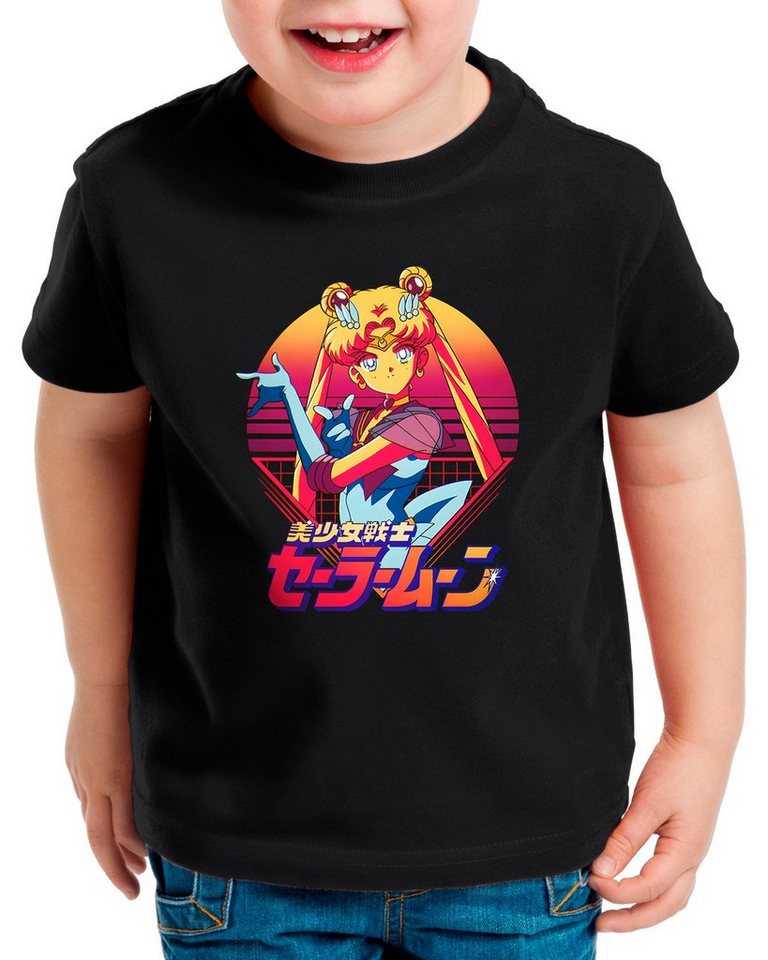 style3 Print-Shirt Kinder T-Shirt Pretty Soldier sailor moon anime manga cosplay crystal von style3
