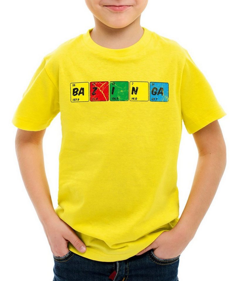style3 Print-Shirt Kinder T-Shirt Sheldon Periodensystem chemie theory cooper bazinga big bang tbbt von style3