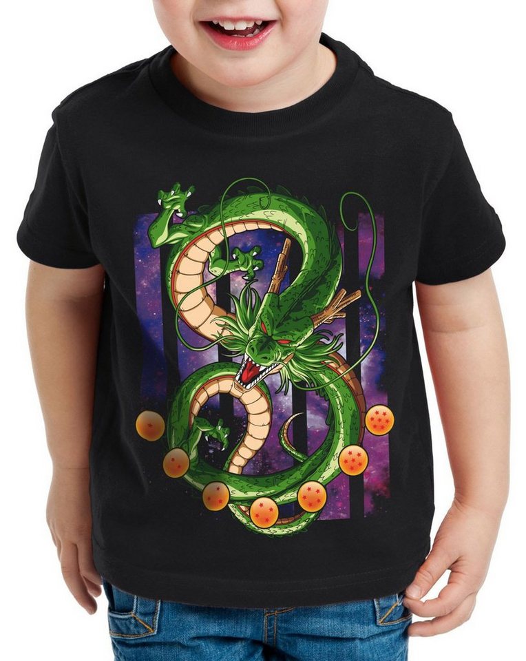 style3 Print-Shirt Kinder T-Shirt Shenlong Drachen dragon Z goku vegeta roshi ball von style3