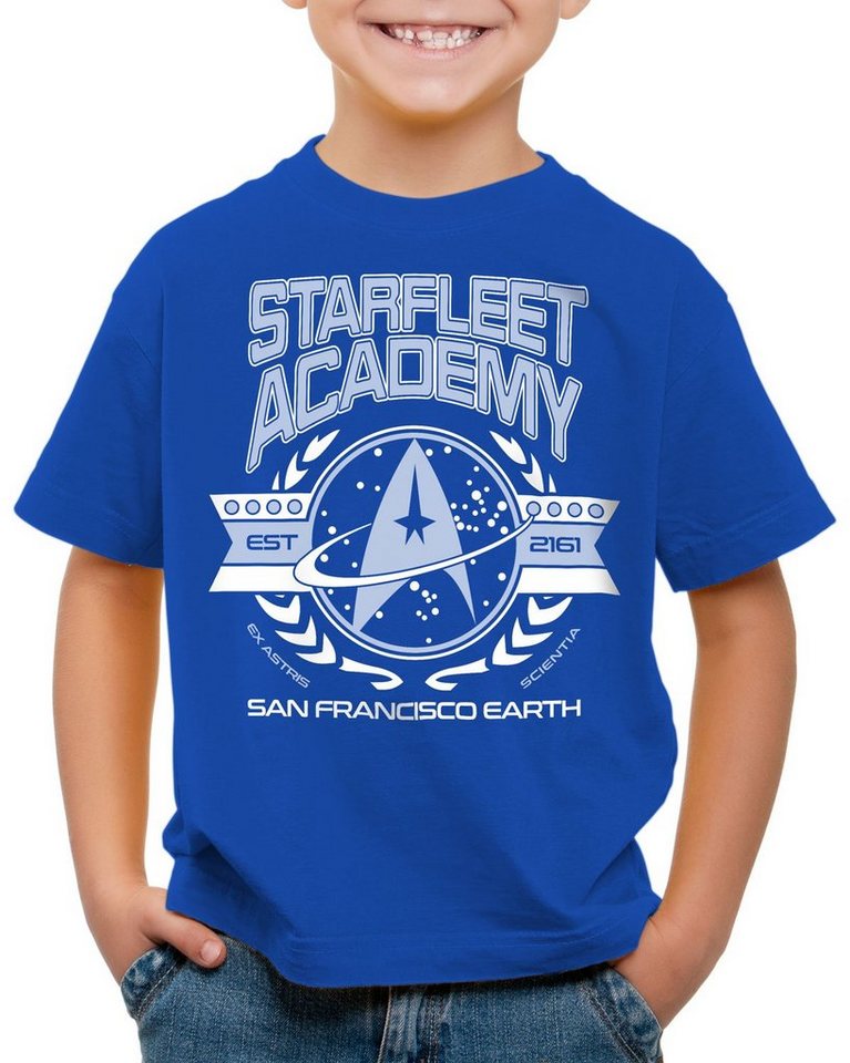 style3 Print-Shirt Kinder T-Shirt Starfleet Academy Trekkie sternenflotte von style3