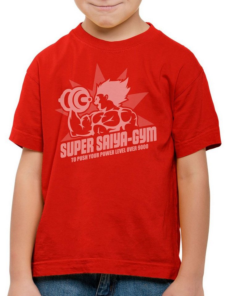 style3 Print-Shirt Kinder T-Shirt Super Saiya Gym turtle ball z songoku dragon von style3