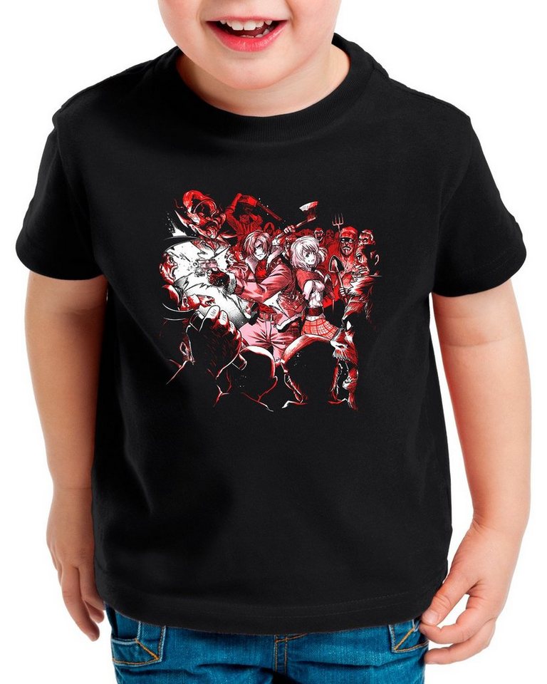 style3 Print-Shirt Kinder T-Shirt Survive evil resident umbrella corp virus zombie von style3