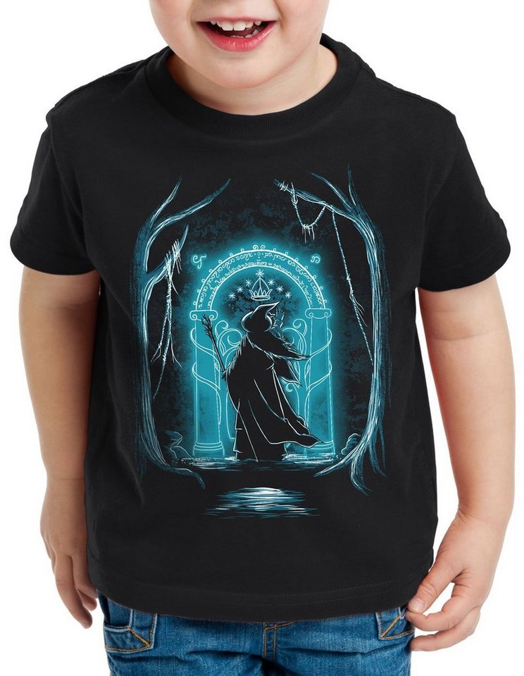 style3 Print-Shirt Kinder T-Shirt The Grey Wizard T-Shirt für ring neuseeland auenland von style3