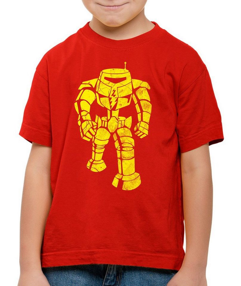 style3 Print-Shirt Kinder T-Shirt The Robot Sheldon evolution big Roboter cooper theory bang held von style3