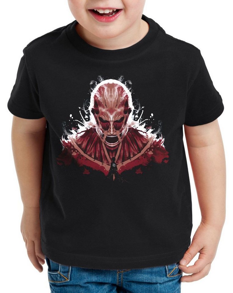 style3 Print-Shirt Kinder T-Shirt Titan Supremacy aufklärungstruppe wappen on attack von style3