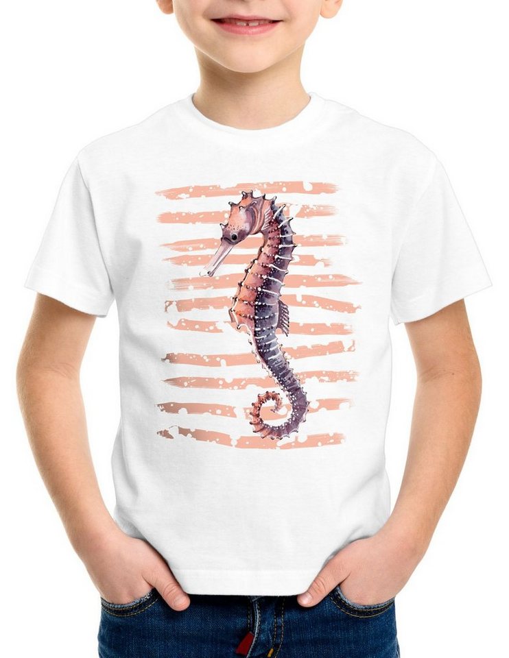 style3 Print-Shirt Kinder T-Shirt Under the Sea seepferdchen fisch strand urlaub von style3