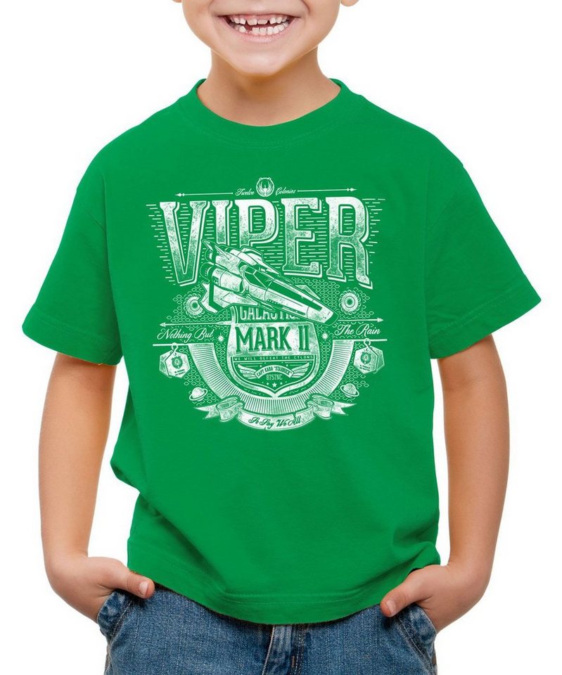 style3 Print-Shirt Kinder T-Shirt Viper galactica von style3