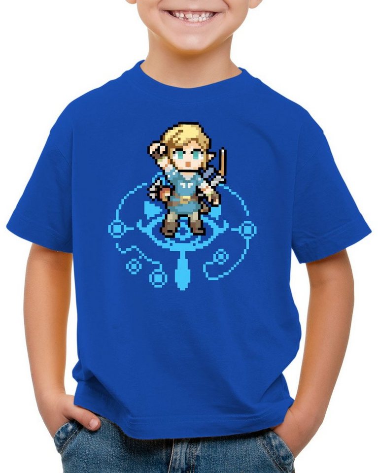 style3 Print-Shirt Kinder T-Shirt Wild Link T-Shirt switch the breath of snes zelda ocarina von style3