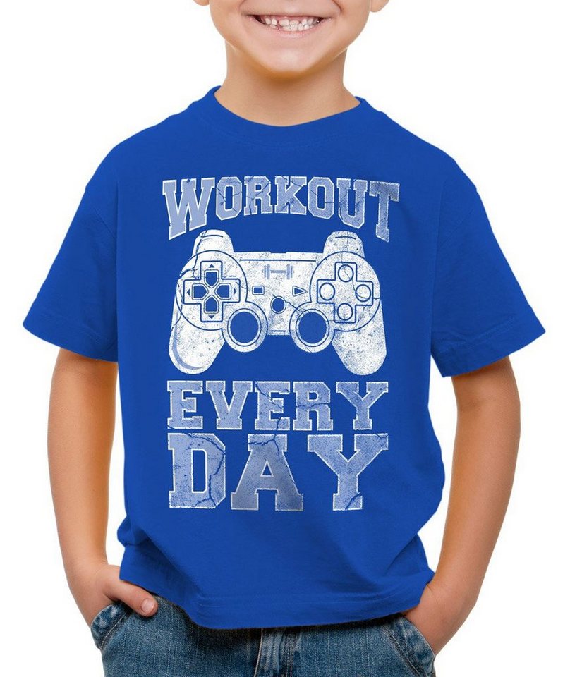 style3 Print-Shirt Kinder T-Shirt Workout Gamer play sport station kontroller konsole gym game fun von style3