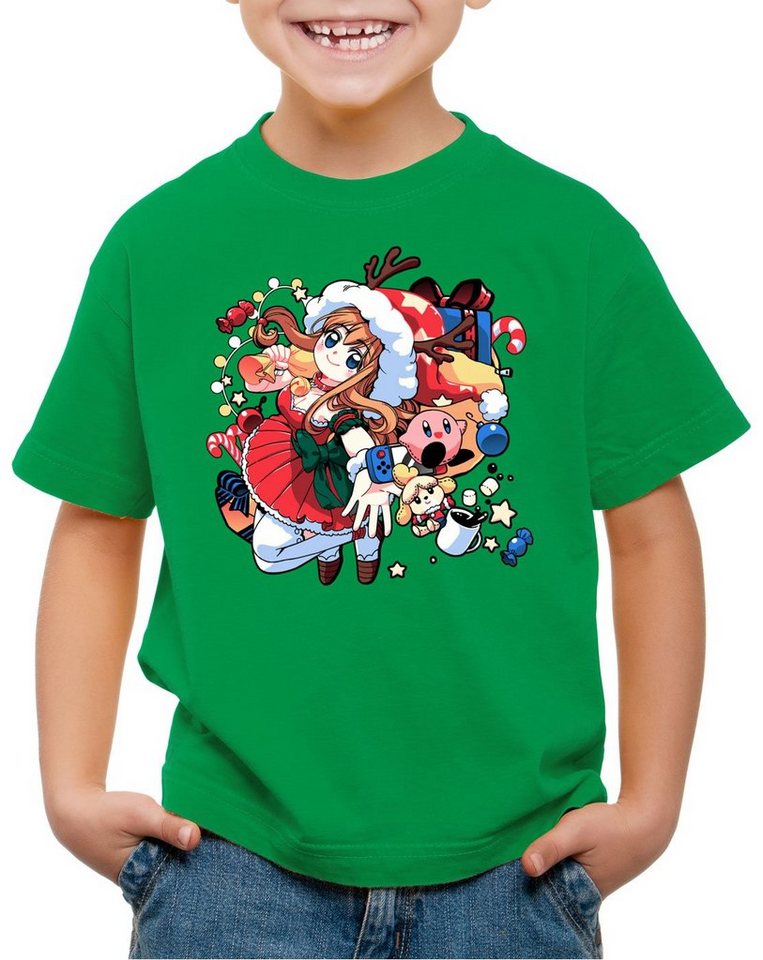 style3 Print-Shirt Kinder T-Shirt X-mas Gamer Girl Ugly Sweater T-Shirt für pulli weihnachtsbaum von style3