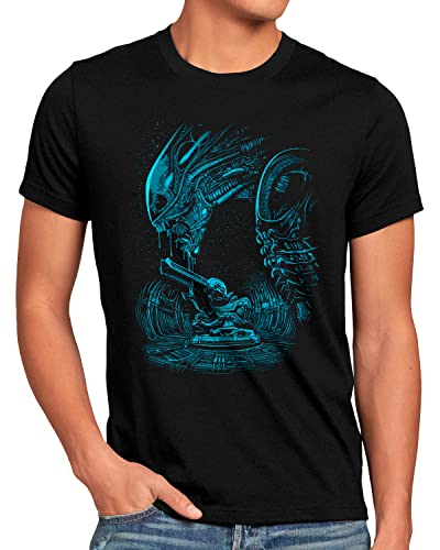 style3 Prometheus Herren T-Shirt Xenomorph Alien Ripley Movie, Größe:3XL von style3
