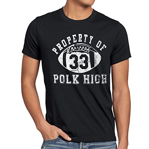 style3 Property of Polk HIGH Herren T-Shirt, Farbe:Schwarz, Größe:4XL von style3