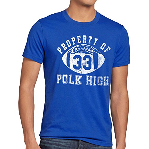style3 Property of Polk HIGH Herren T-Shirt, Größe:M;Farbe:Blau von style3