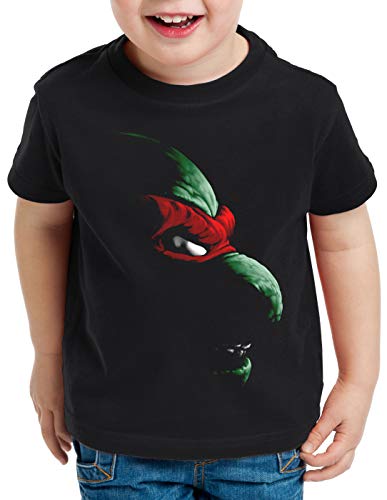 style3 Raphael Turtles T-Shirt für Kinder Teenage schildkröte Comic Mutant, Größe:116 von style3