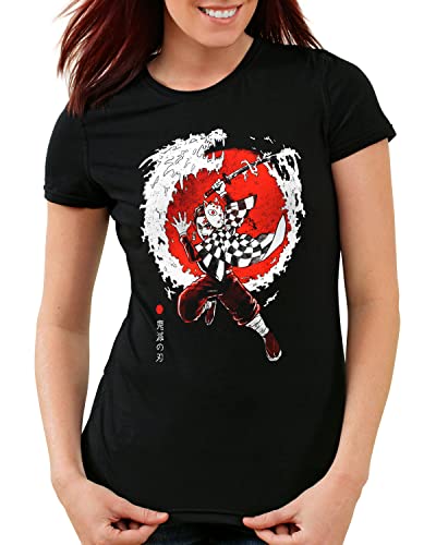 style3 Red Battler Damen T-Shirt Demon Anime Japan Manga, Größe:M von style3