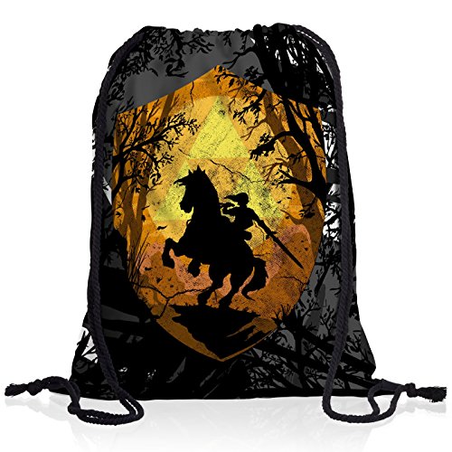 style3 Ride Through Hyrule Rucksack Tasche Turnbeutel Sport Jute Beutel von style3