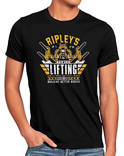 style3 Ripleys Gym Herren T-Shirt Xenomorph Alien Ripley Sport Fitness, Größe:M von style3