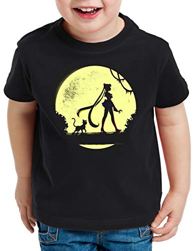 style3 Sailor Mondschein T-Shirt für Kinder mondstein Moon Luna Mars Planet Anime, Größe:140 von style3
