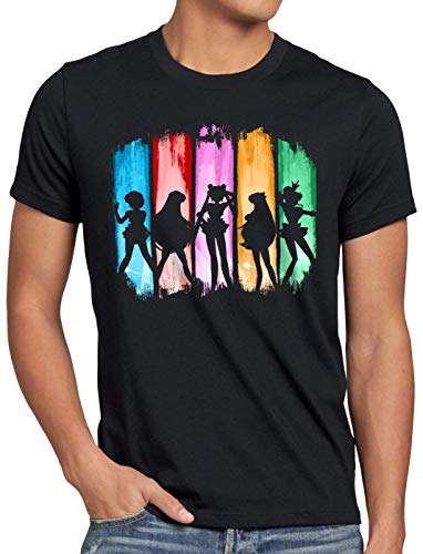 style3 Sailor Senshi Herren T-Shirt mond mondstein Moon Luna Mars Planet Anime, Größe:M von style3