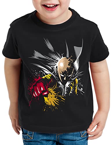 style3 Saitama Punch T-Shirt für Kinder one Anime Manga, Größe:128 von style3