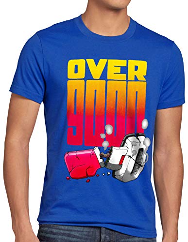 style3 Saiya Gym 9000 Herren T-Shirt Son-Goku Roshi Ball z Roshi Dragon, Größe:L, Farbe:Blau von style3