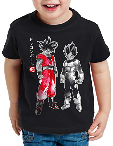 style3 Saiyajin Dragon Power T-Shirt für Kinder Ball Anime Japan, Größe:128 von style3