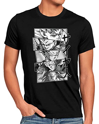 style3 Saiyan Heroes Herren T-Shirt super Dragon Saiyan dbs Ball z gt, Größe:M von style3