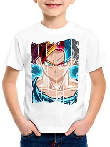 style3 Sajajin Evolution T-Shirt für Kinder god Modus Evolution Saiyajin Dragon, Größe:104 von style3