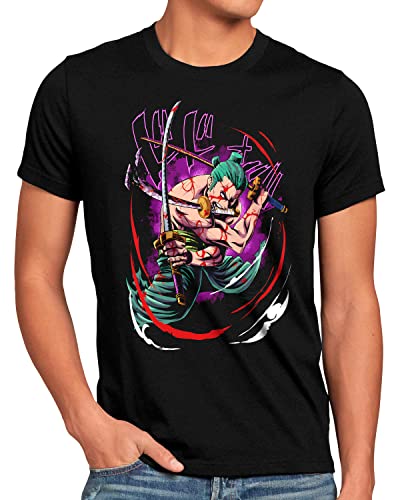 style3 Samurai Extreme Herren T-Shirt Piece Anime Manga Luffy Cosplay, Größe:3XL von style3