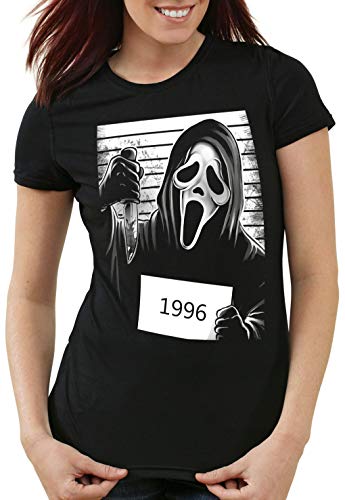 style3 Scream 1996 Damen T-Shirt Halloween Horror Maske, Größe:L von style3