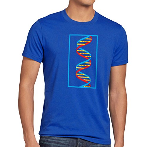 style3 Sheldon Super DNA Herren T-Shirt, Größe:L;Farbe:Blau von style3