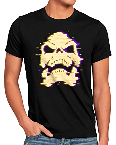style3 Skeletor Glitch Herren T-Shirt he Master Universe Man Anime, Größe:XL von style3
