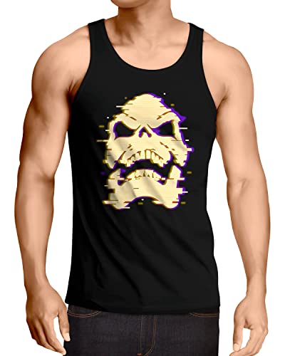 style3 Skeletor Glitch Herren Tank Top he Master Universe Man Anime, Größe:M von style3