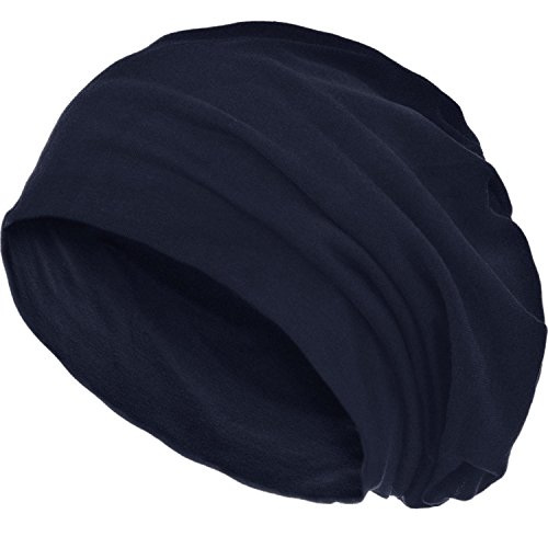 style3 Slouch Beanie aus atmungsaktivem, feinem und leichten Jersey Unisex Mütze Haube Bini Einheitsgröße von style3