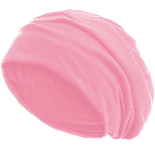 style3 Slouch Beanie aus atmungsaktivem, feinem und leichten Jersey Unisex Mütze Haube Bini Einheitsgröße, Farbe:Rosa style3 Slouch Beanie aus atmungsaktivem, feinem und leichten Jersey Unisex Mütze Haube Bini Einheitsgröße, Farbe:Rosa von style3
