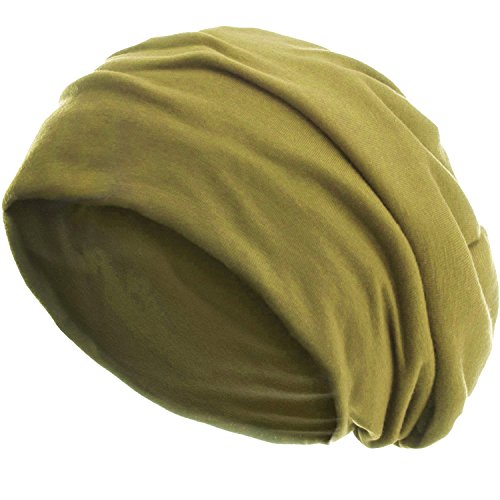 style3 Slouch Beanie aus atmungsaktivem, feinem und leichten Jersey Unisex Mütze Haube Bini Einheitsgröße von style3
