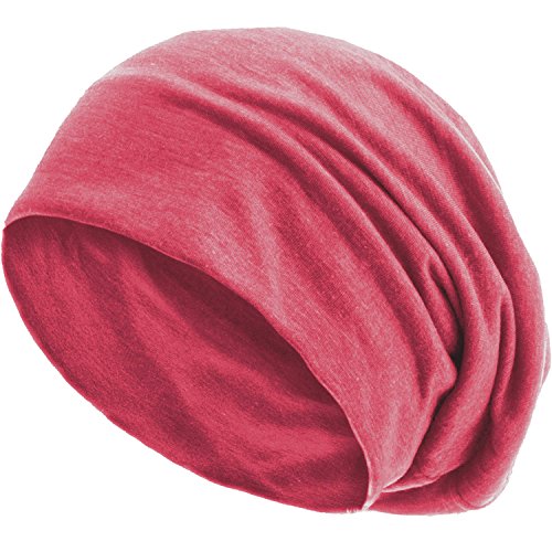 style3 Slouch Beanie aus atmungsaktivem, feinem und leichten Jersey Unisex Mütze Haube Bini Einheitsgröße von style3