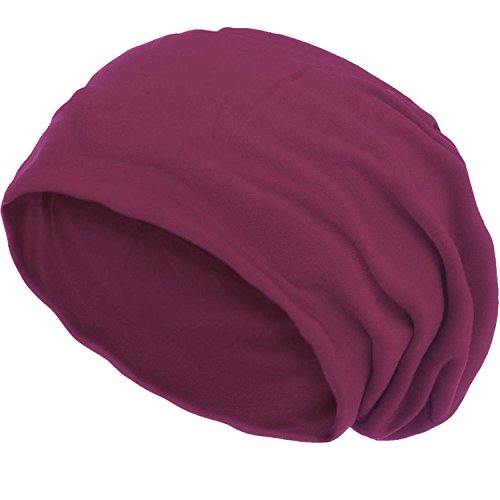 style3 Slouch Beanie aus atmungsaktivem, feinem und leichten Jersey Unisex Mütze Haube Bini Einheitsgröße von style3