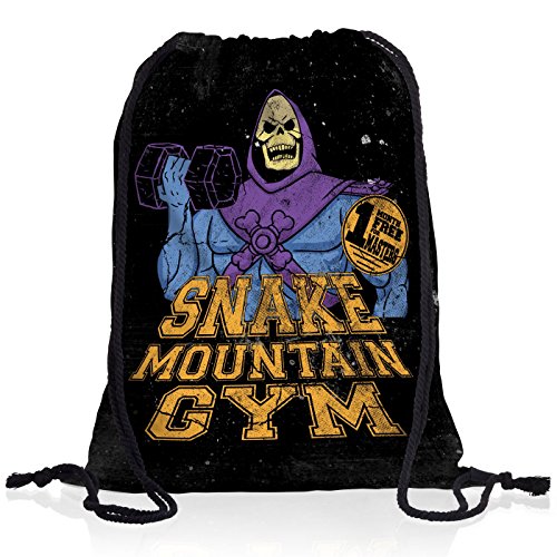 style3 Snake Mountain Gym Rucksack Tasche Turnbeutel Sport Jute Beutel von style3