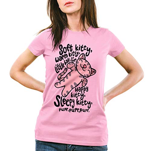 style3 Soft Kitty Damen T-Shirt Penny, Farbe:Pink, Größe:XXL von style3