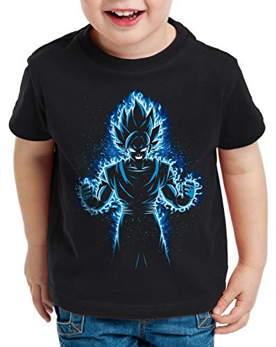 style3 Songoku Max Power T-Shirt für Kinder Turtle Ball z Roshi Dragon, Größe:128 von style3