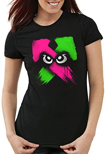 style3 Splash Power Damen T-Shirt Shooter Gamer, Größe:S von style3