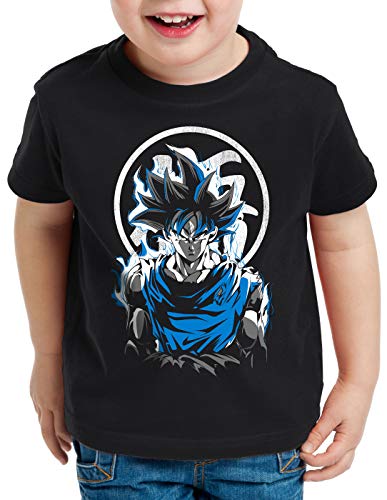 style3 Super Saiyan God Blue T-Shirt für Kinder Vegeta Dragon Drache Evolution db Ball, Größe:116 von style3